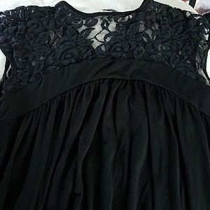 Black lace top